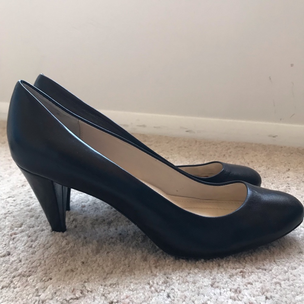 Calvin Klein Black Leather Bryanna Pumps Heels - 10 W